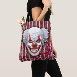 Bolsa Tote Halloween do Carnaval de Palhaço Assustador