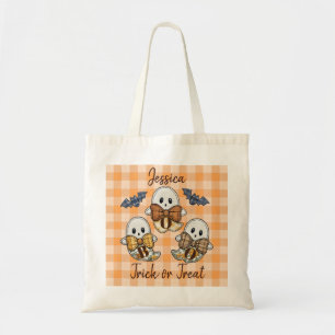 Bolsa Tote Halloween do Fantasma de Correção de Cuecas Person