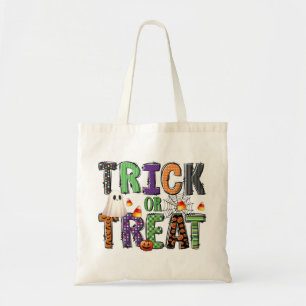 Bolsa Tote Halloween doce ou travessura
