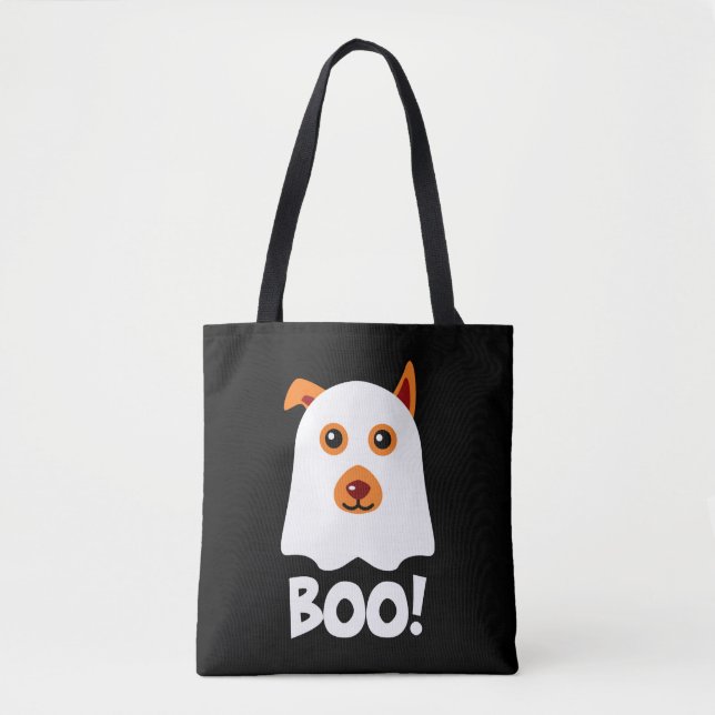 Bolsa Tote Halloween Dog Boo (Frente)