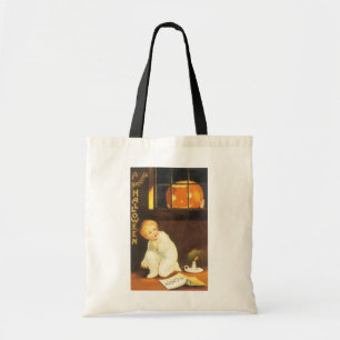 Bolsa Tote Halloween Emocionante Vintage por Ellen Clapsaddle
