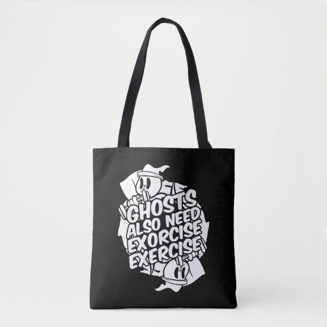 Bolsa Tote Halloween Engraçado (Frente)