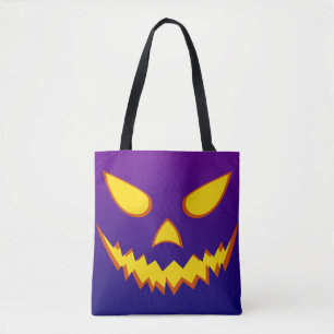 Bolsa Tote Halloween Grinning Face Jack o Lanterna Pumpkin