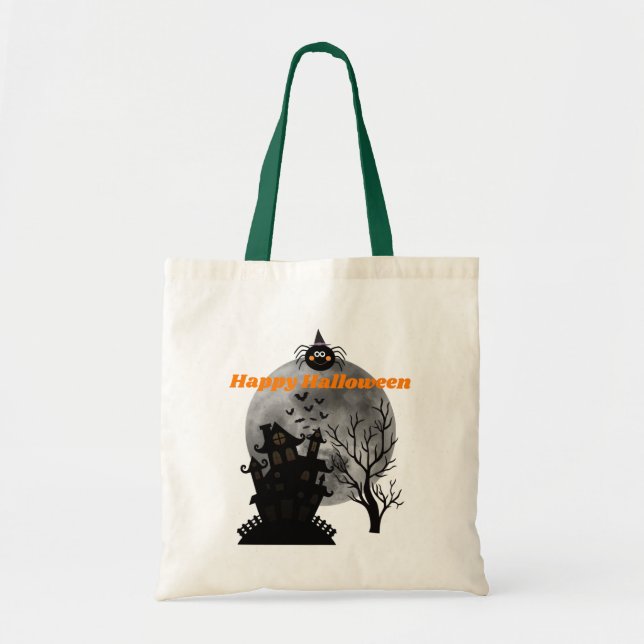 Bolsa Tote Halloween Haunted House (Frente)