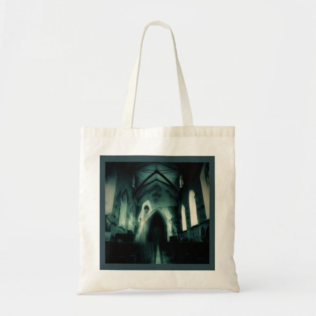 Bolsa Tote Halloween - Igreja Assombrada 3 (Frente)