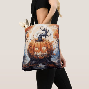 Bolsa Tote Halloween Jack O' Lanterna Pumpkin