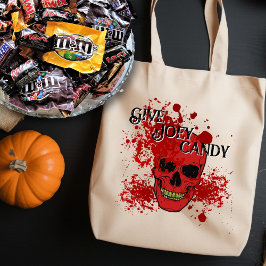 Bolsa Tote Halloween Maldito Crânio Personalizado Saco