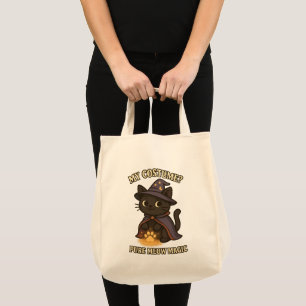 Bolsa Tote Halloween Meu Traje Gato Puro Magia Bruxa Gato