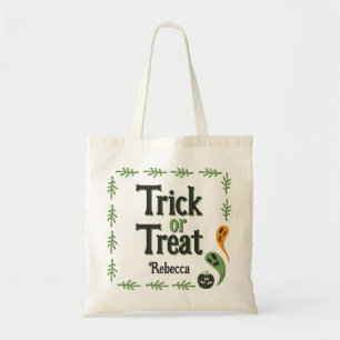 Bolsa Tote Halloween Moderno de 3 Olhos de Pumpkin Spooky Cri