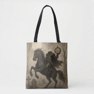 Bolsa Tote Halloween/Outono de Cavaleiro Sem Cabeça Vintage/G