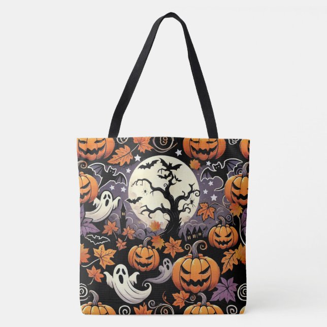 Bolsa Tote Halloween/outono/outono (Frente)