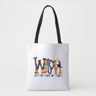 Bolsa Tote Halloween Para Mulheres Bruxas É Melhor Ter Meu Do