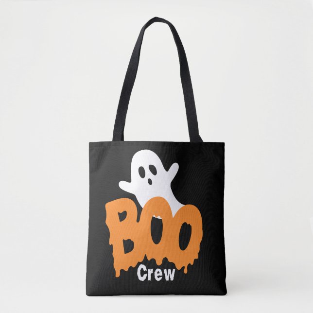 Bolsa Tote Halloween Personalizado da Trilha de Fantasmas ou  (Frente)