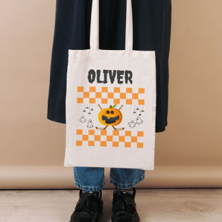 Bolsa Tote Halloween Personalizado Moderno de Hockey com Truq