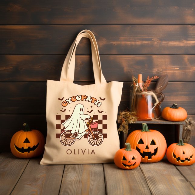 Bolsa Tote Halloween Personalizado Retro Groovy (Criador carregado)