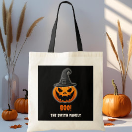 Bolsa Tote Halloween Pumpkin "BOO!" - Nome Personalizado