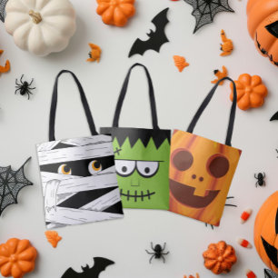 Bolsa Tote Halloween Pumpkin Candy