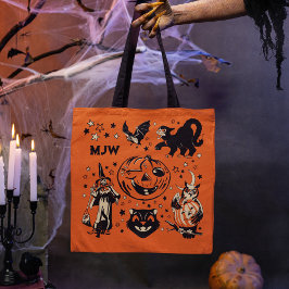 Bolsa Tote Halloween Retro Monogramado