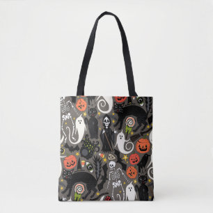 Bolsa Tote halloween retrô sem brilho
