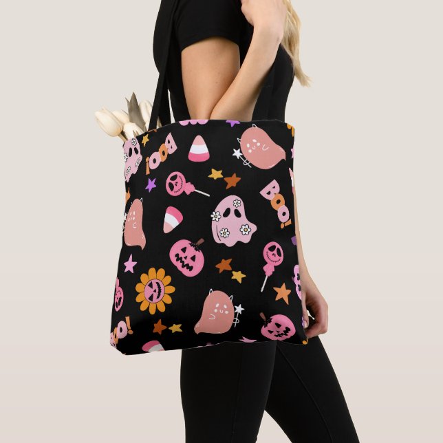 Bolsa Tote Halloween Rosa (Close Up)