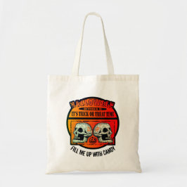 Bolsa Tote Halloween Seu Truque ou Horário de Tratamento