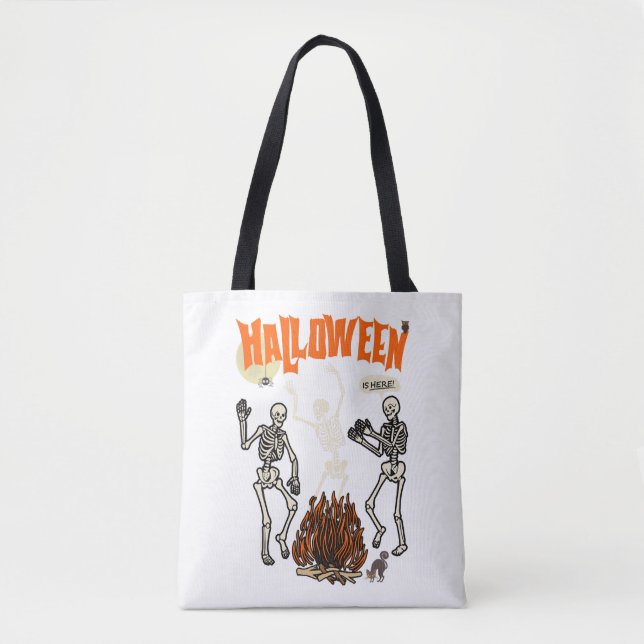 Bolsa Tote Halloween Skeletons (Frente)