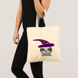 Bolsa Tote Halloween Sloth no Chapéu das Bruxas