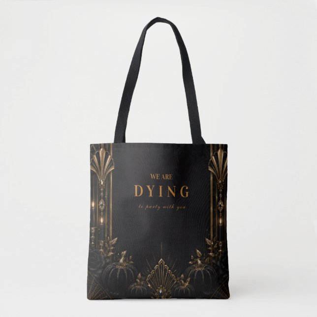Bolsa Tote Halloween Sofisticado Glamour (Frente)