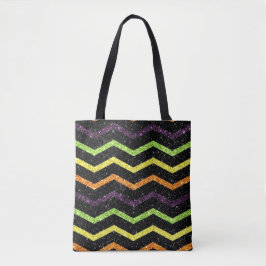 Bolsa Tote Halloween Sparkle Zig Zag