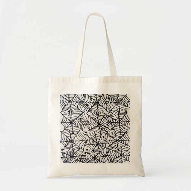 Bolsa Tote Halloween Spider Webs (Frente)