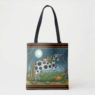 Bolsa Tote HALLOWEEN SPONTTED PONY E BAT CAT Whimssius