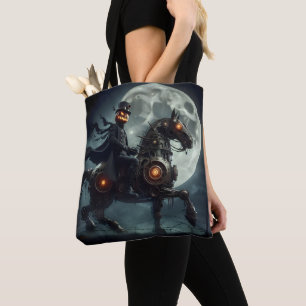 Bolsa Tote Halloween Steampunk Cavaleiro Sem Cabeça