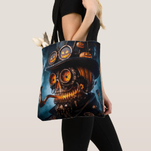 Bolsa Tote Halloween Steampunk Gothic Jack-O-Lantern