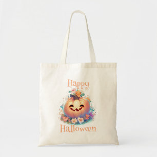 Bolsa Tote Halloween Tote Bag Cute Pumpkin Feliz Dia das Brux