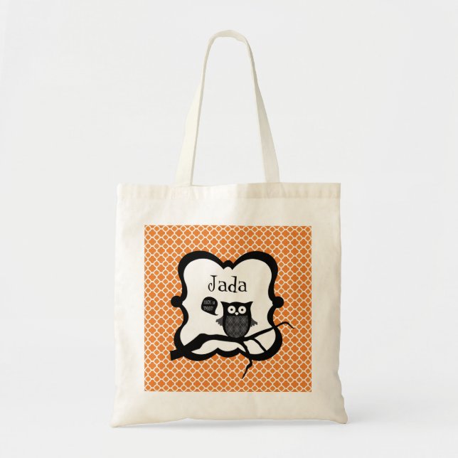 Bolsa Tote Halloween Treat Bag - Personalizado Personalizável (Frente)