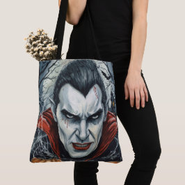 Bolsa Tote Halloween, Vampiro Sedento, Campo de Abóboras