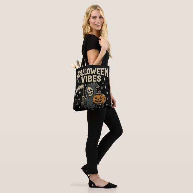 Bolsa Tote Halloween Vibes Reaper - Preto (No(a) Modelo)