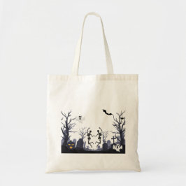 Bolsa Tote Halloween Vibes Skeleton Dancing Tote Bag