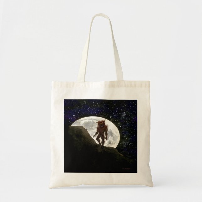 Bolsa Tote Halloween Werewolf Tote Bag (Frente)