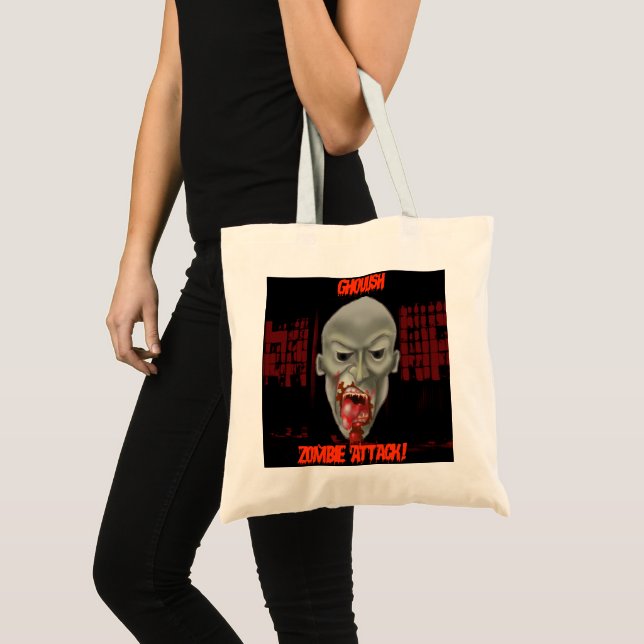 Bolsa Tote Halloween Zombie Dois (Frente (produto))
