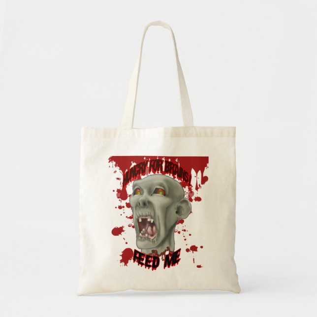 Bolsa Tote Halloween Zombie Head (Frente)