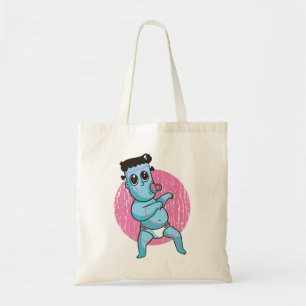 Bolsa Tote Halloween Zumbi Divertido Monstro - Bebê Frankenst