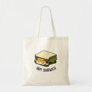 Bolsa Tote Ham Sandwich Funny Hamster Pun