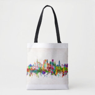 Bolsa Tote Hamburg Germany Skyline