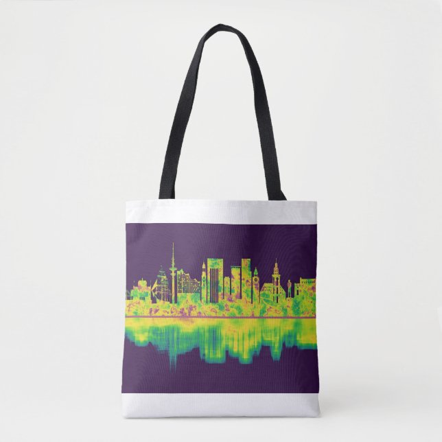 Bolsa Tote Hamburg Germany Skyline (Frente)