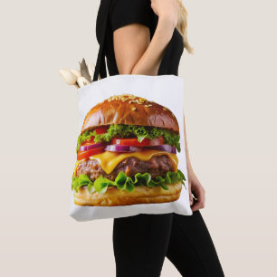 Bolsa Tote Hambúrguer de SlipperyJoe's apetitoso crocante ba