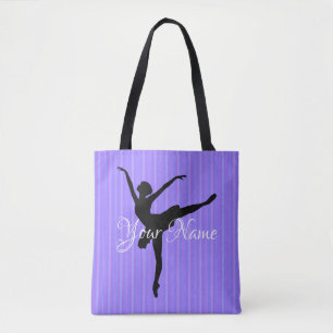 Bolsa Tote HAMbyWG Ballerina nas faixas de Lavanda