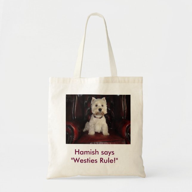 Bolsa Tote Hamish McTavish diz a regra de Westies (Frente)