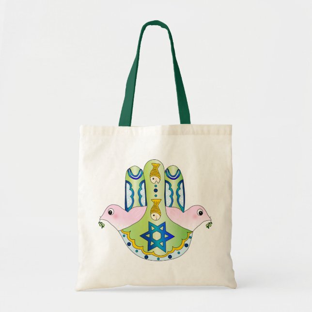 Bolsa Tote Hamsa judaico (Frente)