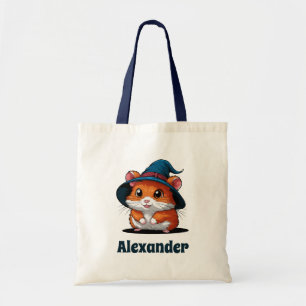 Bolsa Tote Hamster Bonito no Halloween Personalizado do Chapé